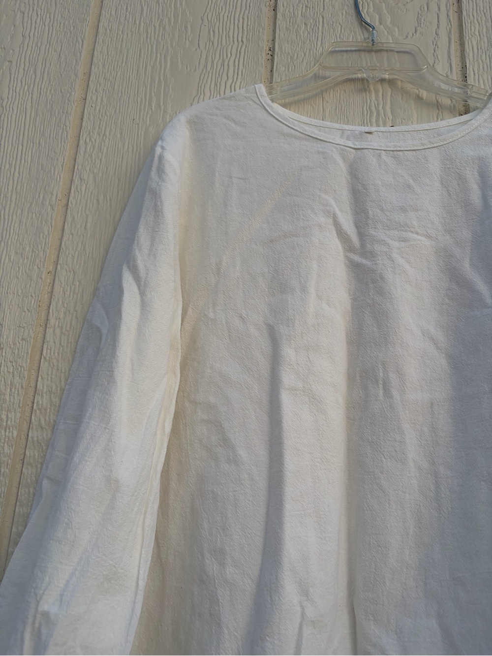 Fashion White Ruffled Hem Long Sleeve Blouse Women’s Size S - Picture 6 of 14